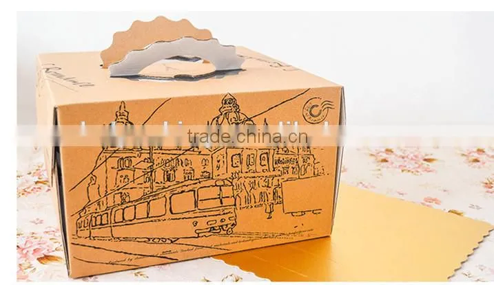 Wholesale food grade paper cardboard cake boxes