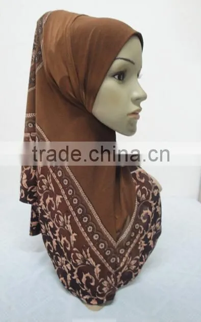 H294 latest muslim hijab with beautiful prints,muslim scarf