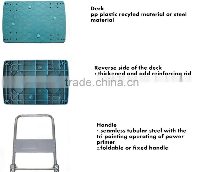 Platform warehouse trolley cart