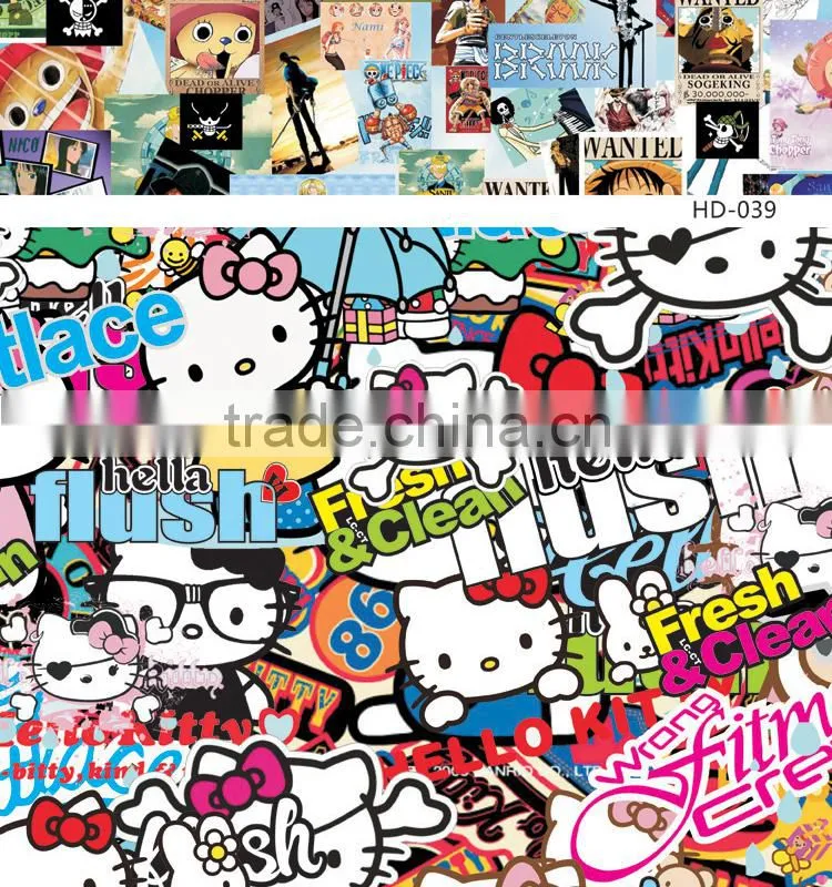 HD-041 CARLIKE Air Bubble Free Decorative Car Vinyl Hello Kitty Bomb Sticker