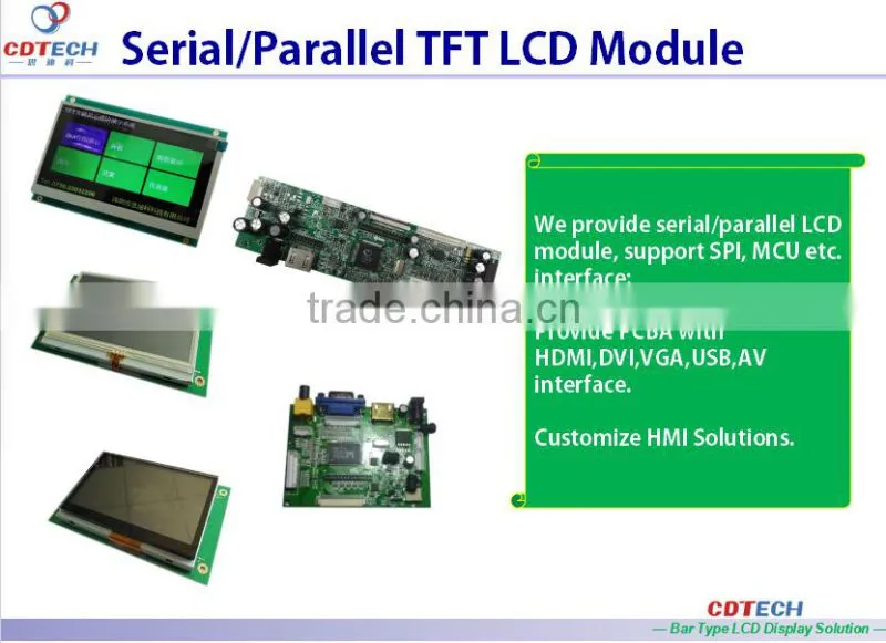 Reputed Supplier 7.0''TFT color LCD+capacitive touch and controller board module lcd
