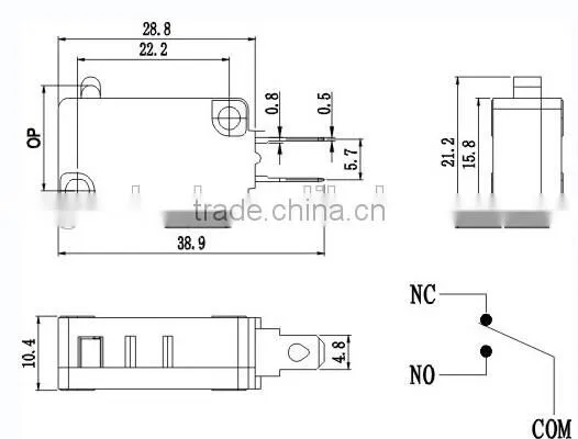 multiple SNAP action micro switch