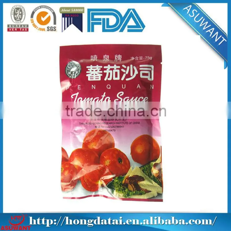 Aluminum foil food grade Tomato sauce package bag