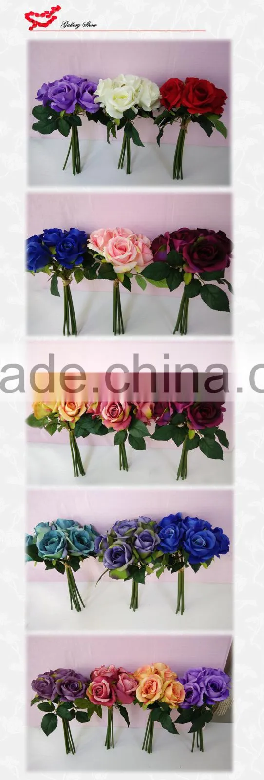 cheap wedding bouquet artificial rose wholesale