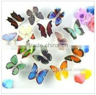 Blue with light toys fiber optic butterflies on sticks