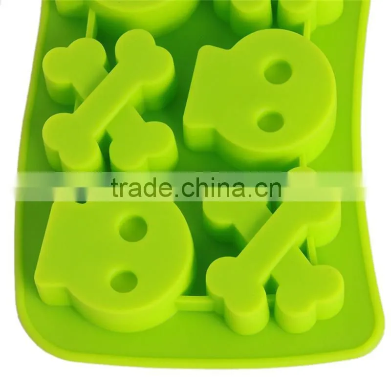 2 COLOR Freeze Ice Cube Tray Skull Mould Mold Cooking Tools Cookie Cutter Ice Molds Ice Trays Ice Cream Tools hot selling
