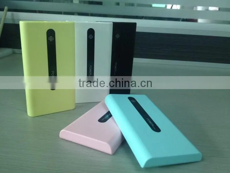 Ultrathin5000mah power bank with LED light for smartphone and tablet pc