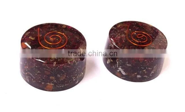 Garnet Orgonite Tower Buster : Energetic Space Protectors