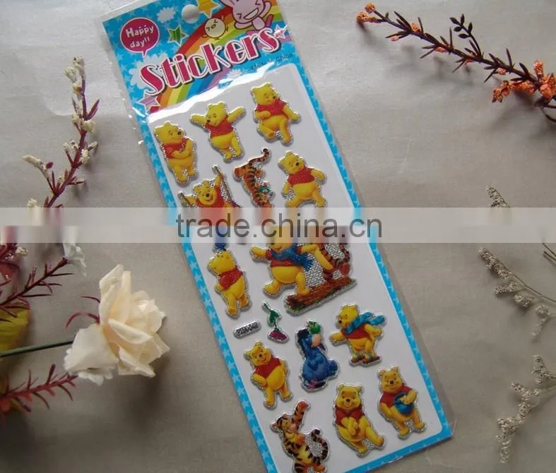 removable promotional gift 3d foam sticker,Non-toxic 3d foam sticker
