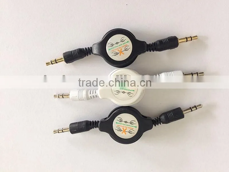 Hi-quality usb 2.0 male stereo audio video cable car audio aux 3.5mm usb cable