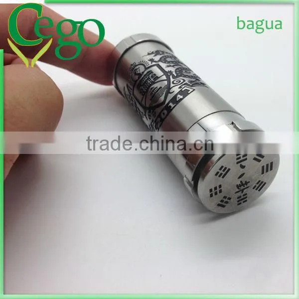 Brass/Silver Mechanical bagua battery match with 18650 battery