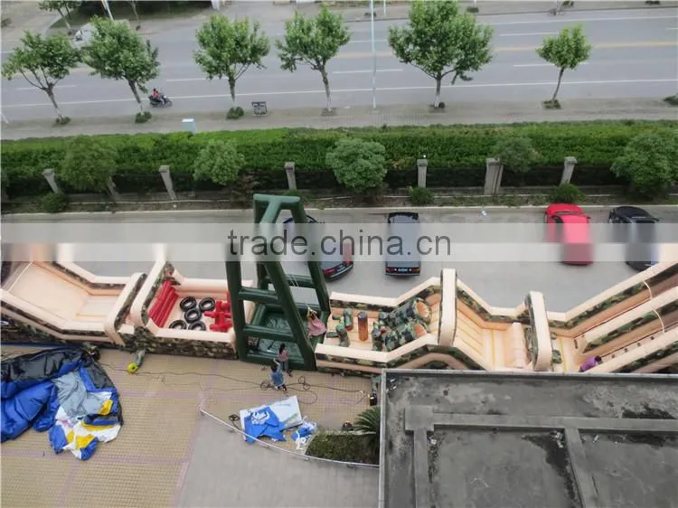 Gaint 2016 fashionable outdoor inflatable obstacle course for sale