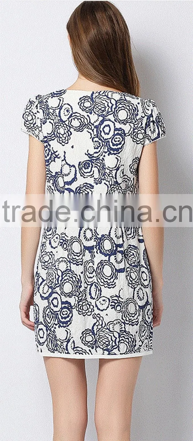 2016 fancy printed chiffon skirt for girls