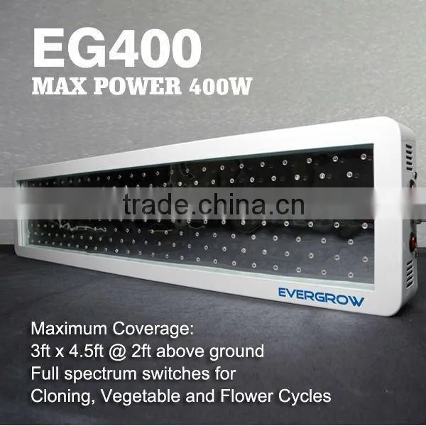 Hot Sell 5. Blue LEDs can easily be added to enhance vegetative growth , red LEDs a400W High Power Led Plant Growth Light EG400