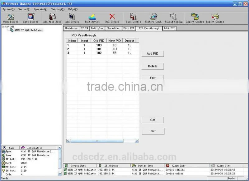 4in1 IP QAM RF Modulator