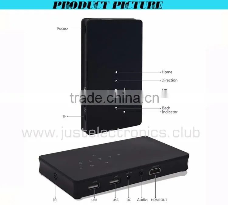 Factory Price Home Use WiFI Android 4.4 Made In China Digital Projector