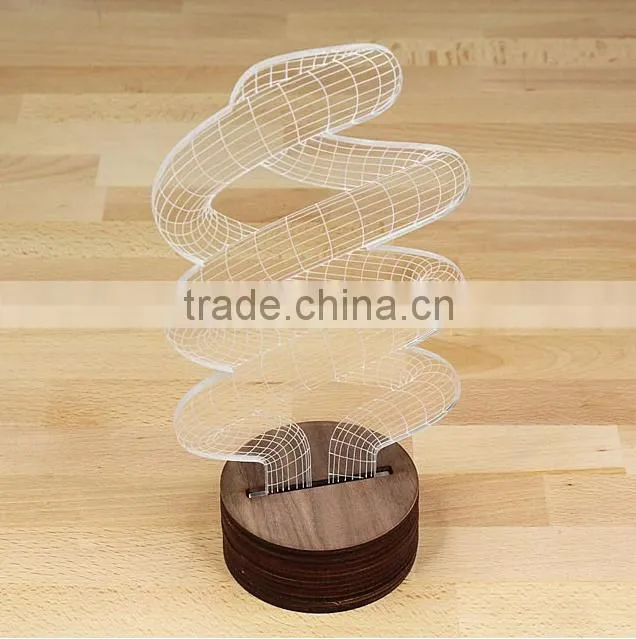 2015 New Type 3D Usb Night Light, Led Lamp Light