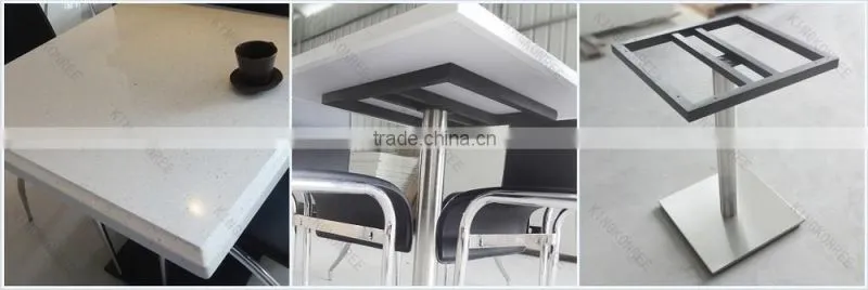 Round fast food restaurant equipment , restaurant tables