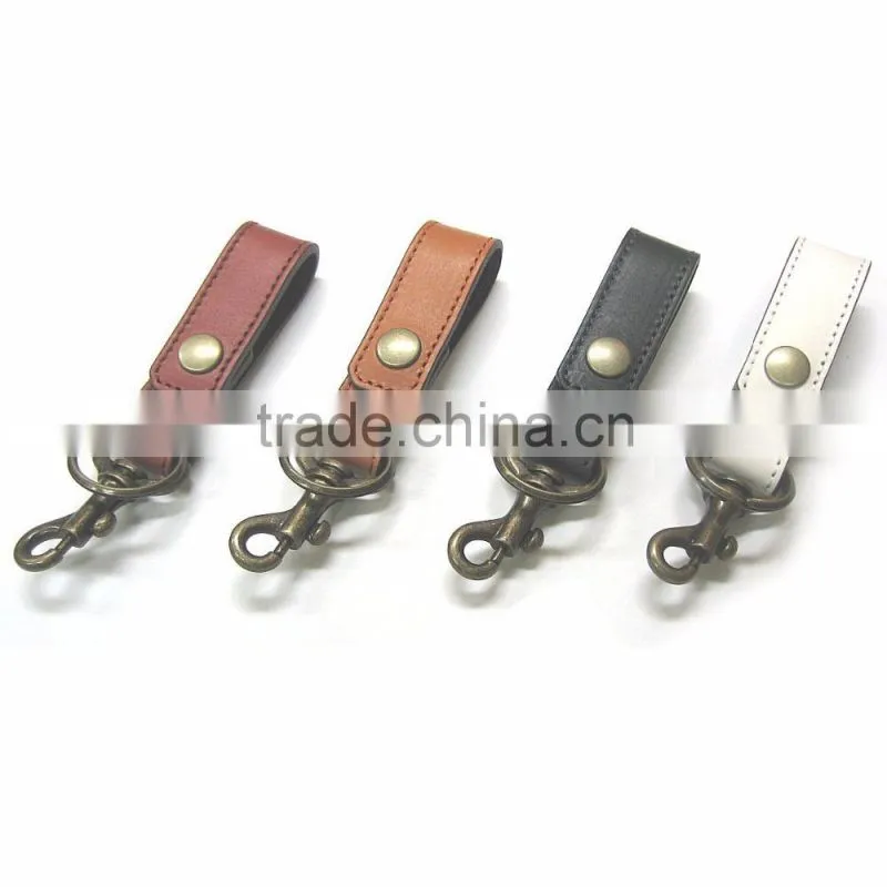 customized cattlehide Leather Keychain,custom genuine leather top grain key chain, promotion genuine leather keychain