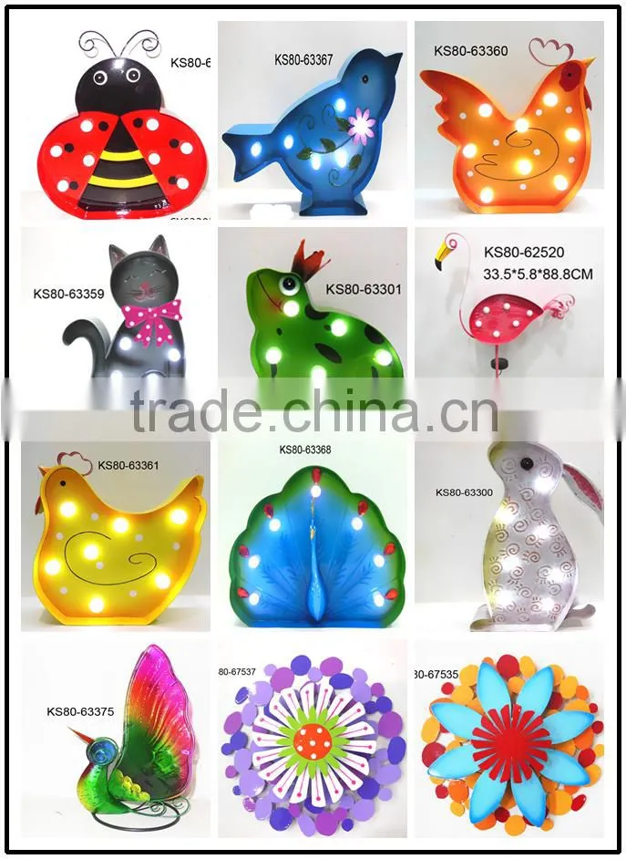 New Products Wall Hanging Garden Decorative Metal Wall Art Artificial Flower