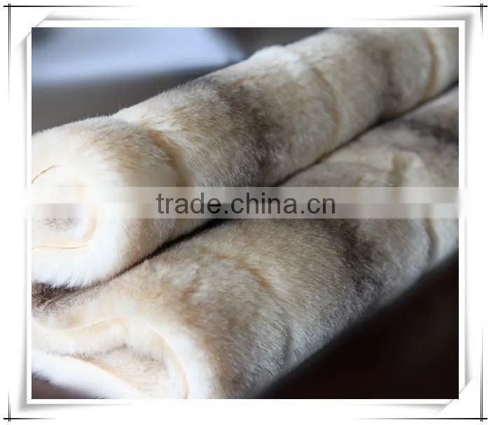 polyester/acrylic fur fabric, long pile fake fur fabric
