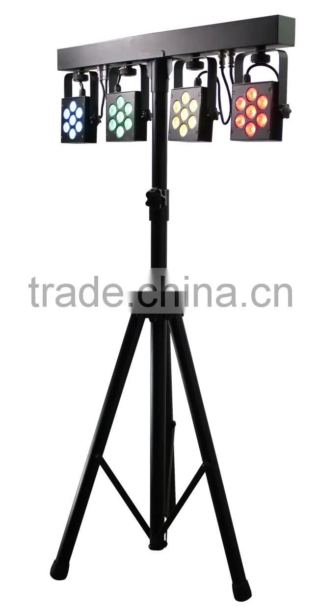 CE&RoHs Certificate DMX LED 4Par System DJ Light 16x8W 4in1 RGBW