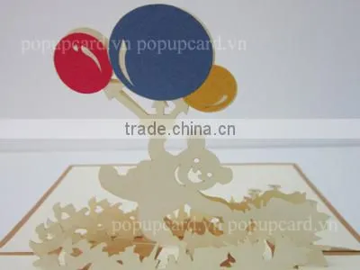 Herd boy greeting pop up card