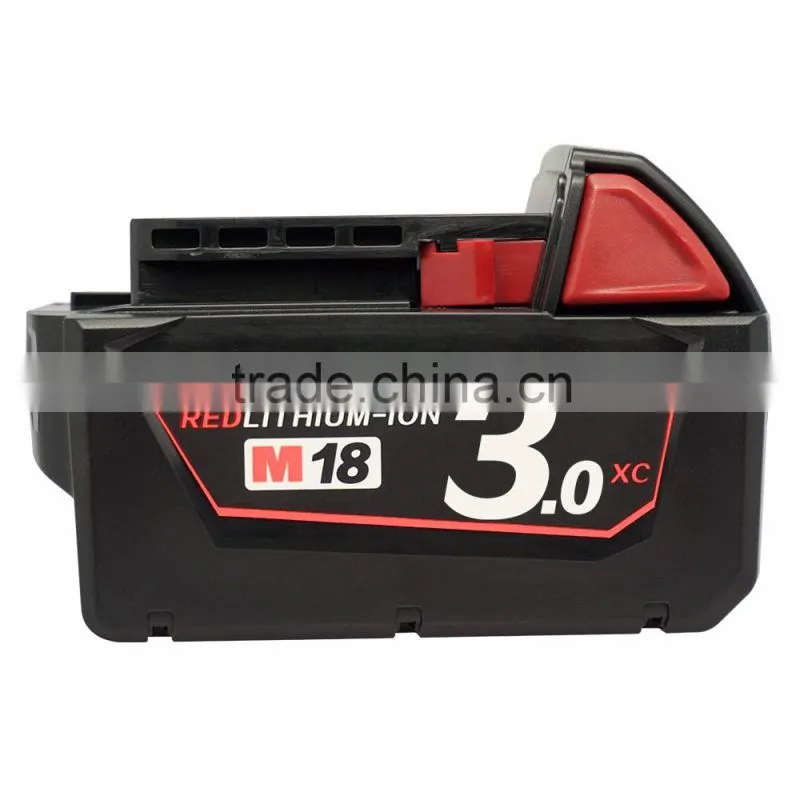 18V 3.0Ah M18 XC Red Li-ion Battery For Milwaukee 48-11-1820 1828 1815 1828 1840
