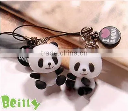 new design cute fashion rubber keychain