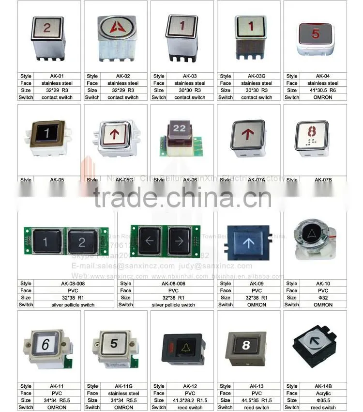 elevator button | Lift Push Button parts ak-51