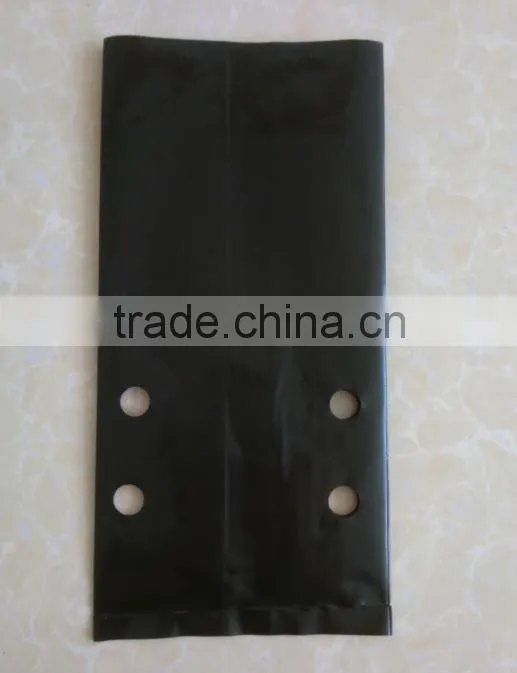 Small size 25 mircon black LDPE plastic plant bag