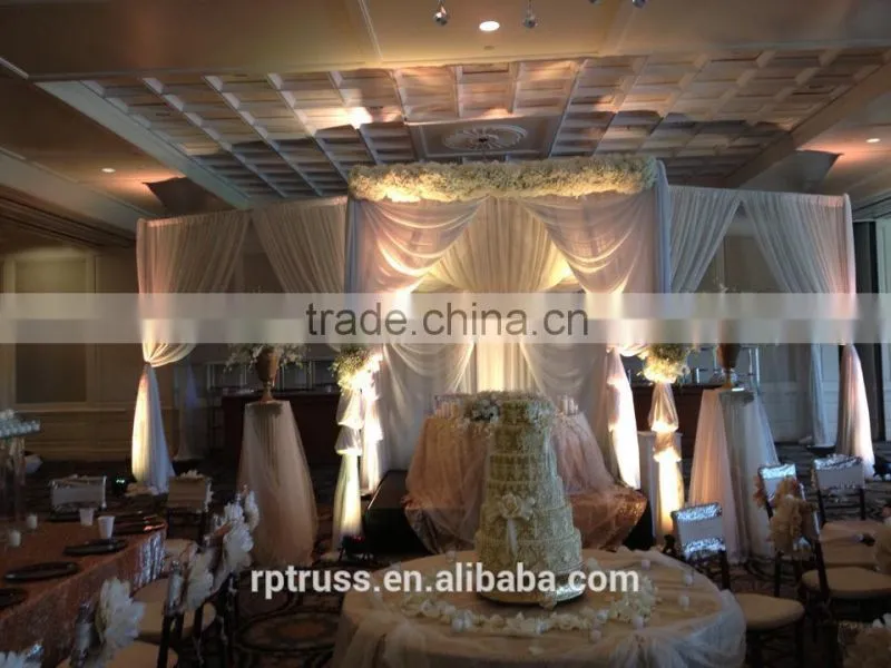 Telescopic pipe and drape for wedding decoration, wedding backdrop stand easy to assemble
