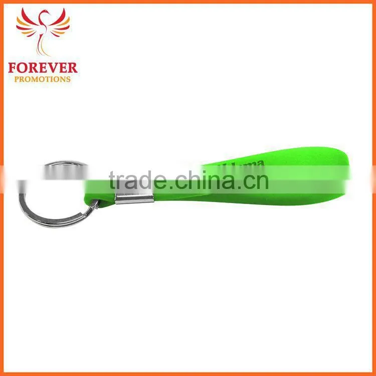 Wholesale Promos Cheap Souvenir Custom Silicon Strap Keychain Ring