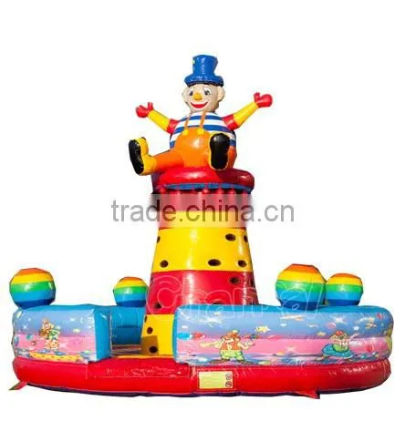 CLIMBING TOWER CLOWN commercial children inflatable rock climbing wall