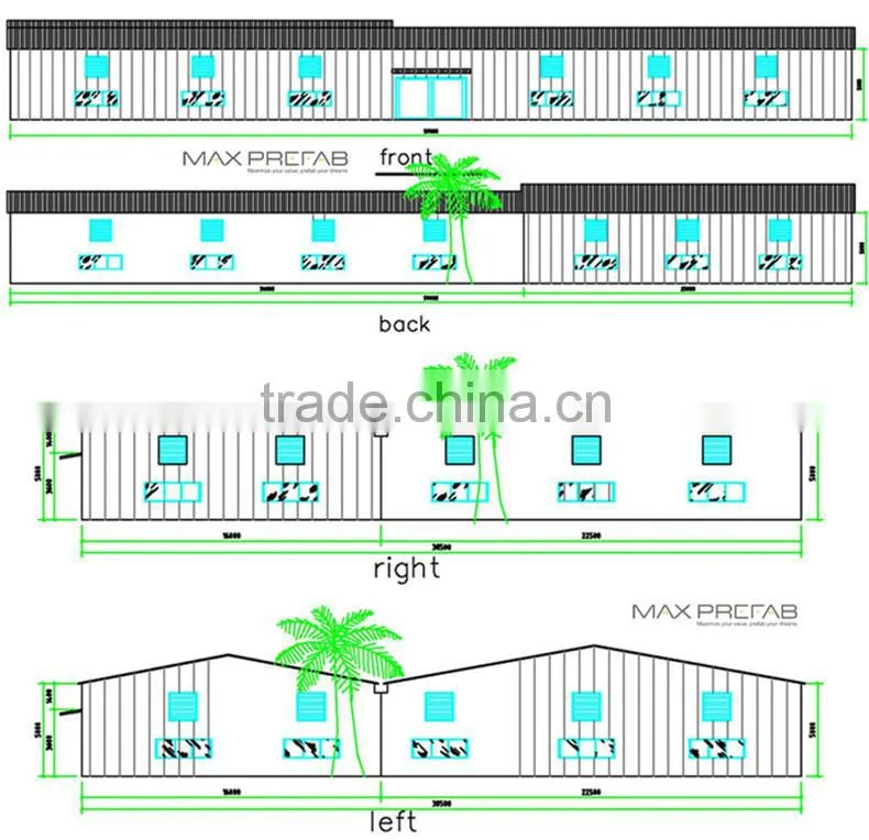 Environmental controlled automatic prefabricated poultry house