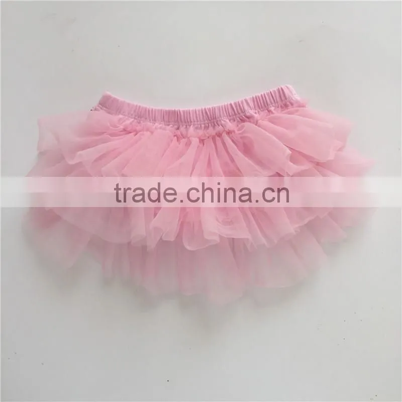 Popular in USA baby clothing wholesale cotton baby bloomers with chiffon ruffle