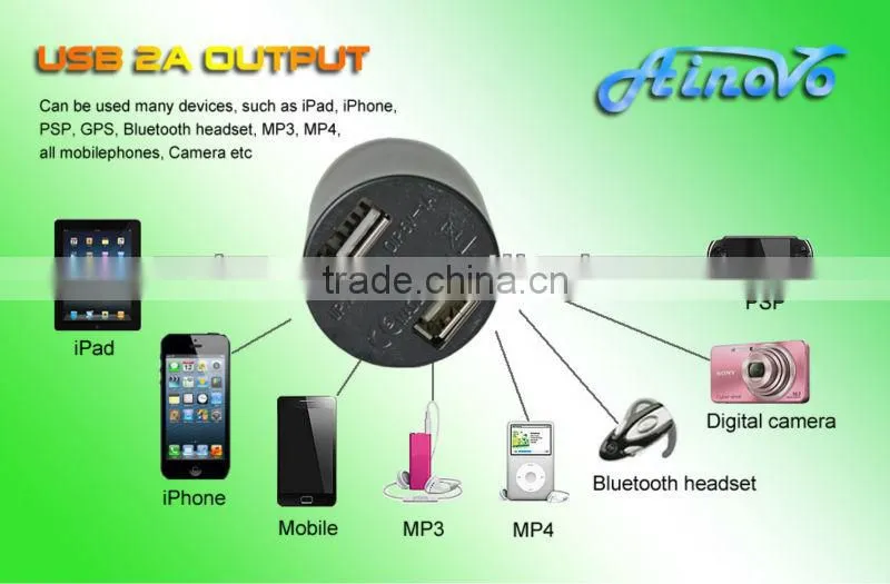 Factory price New design Dual USB 5v 2a usb power adapter