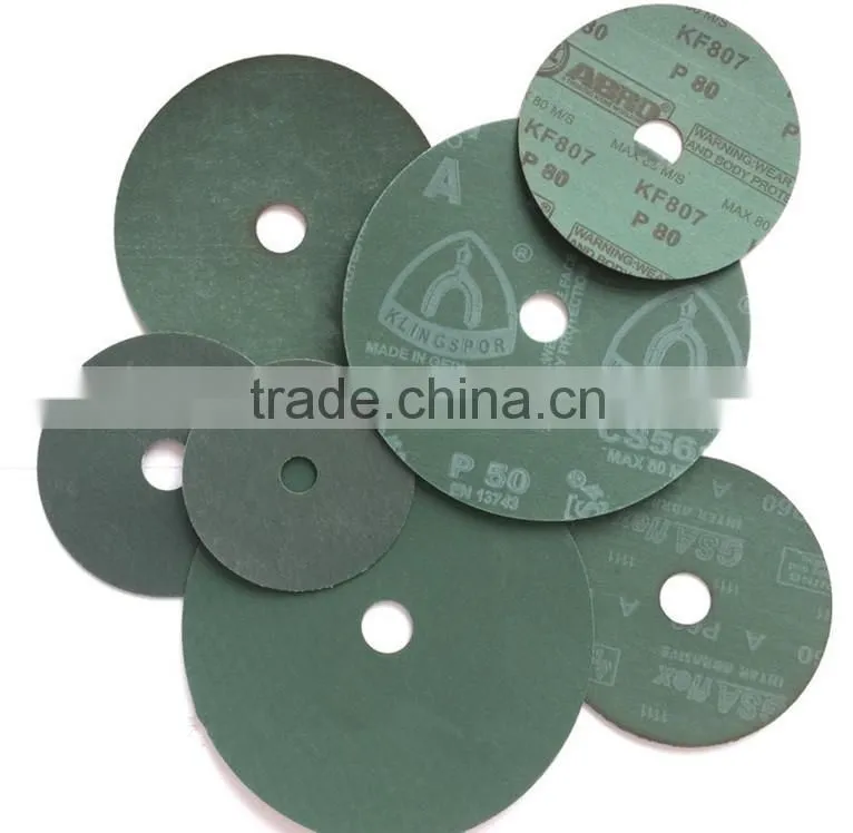 aluminium oxide fiber sanding disc for ship boat & metal