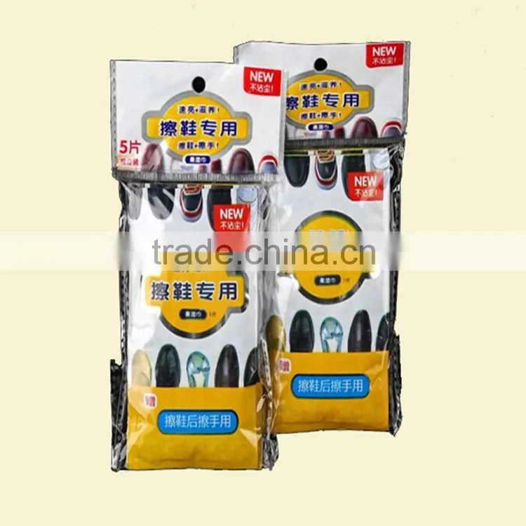 Spun lace non-woven shoes cleaning wet wipe