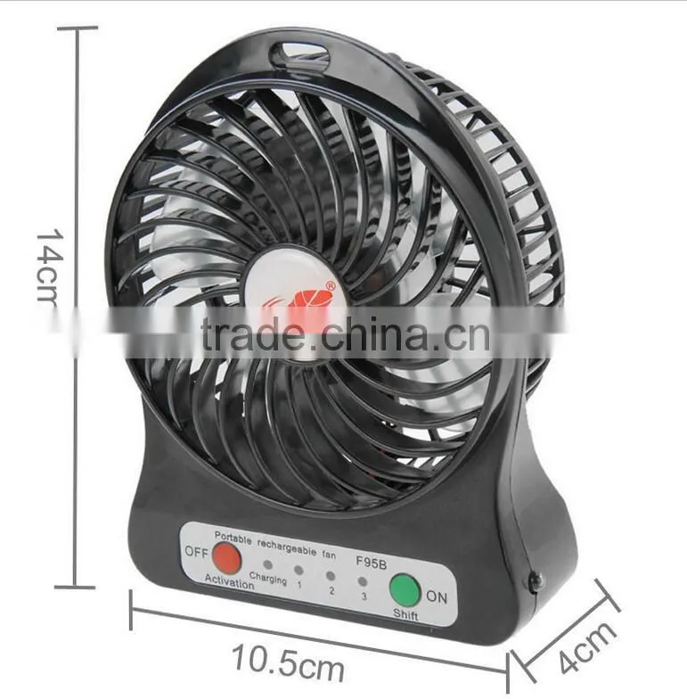 NEW Outdoor Protable Mini Cooling USB Desk Fan Super Mute Cooler Desktop PC Blue