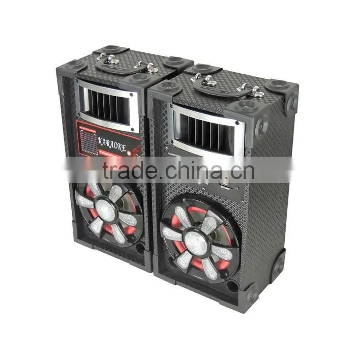DJ speaker hifi 2.0 professional wooden active stage speaker with remote control