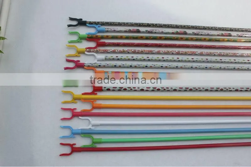 Striped PVC cover cloth hanger fork with high quanlity and competitive price