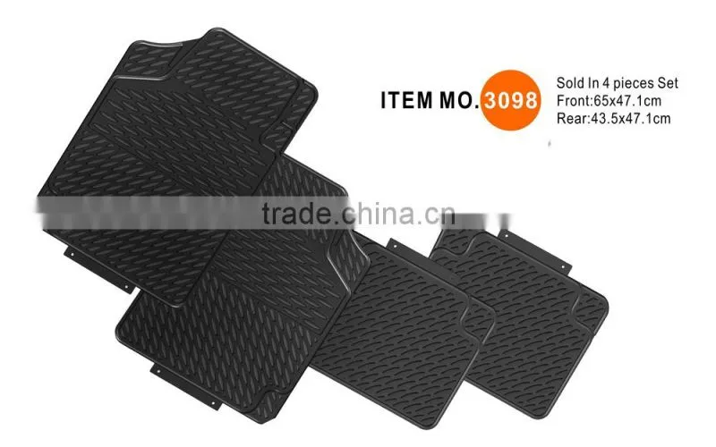 Wholesale Tire Texture PVC Single Car Floor Mat rubber car mat