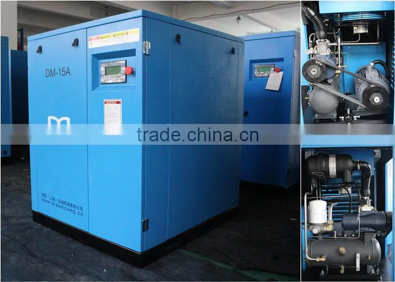 15KW 8-13bar Frequency Conversion Screw Air Compressor