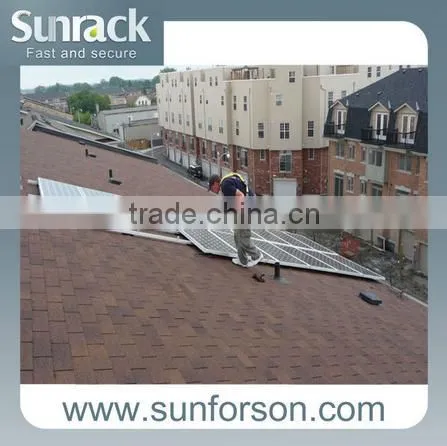 Solar mounts asphalt roof rack/asphalt solar mounting