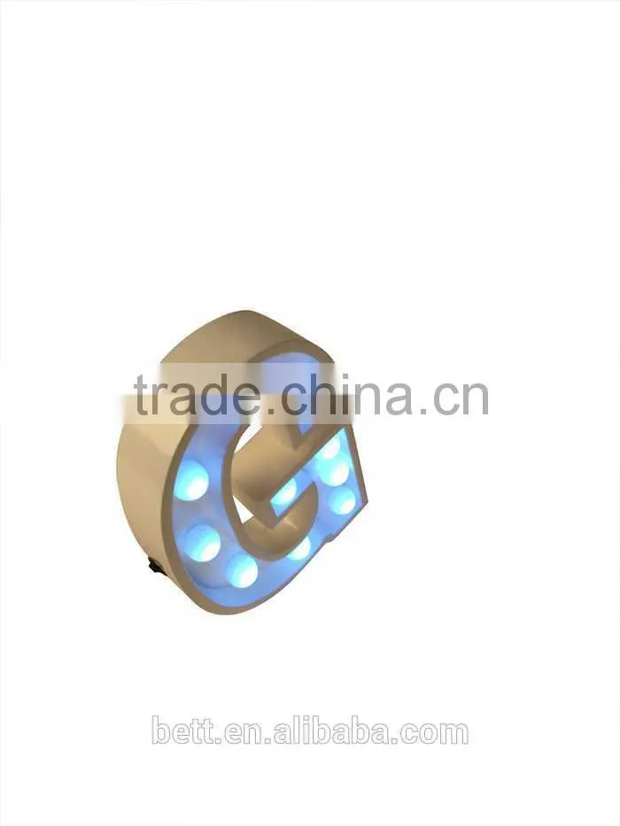 Crystal bulb led marquee letter light light up letters