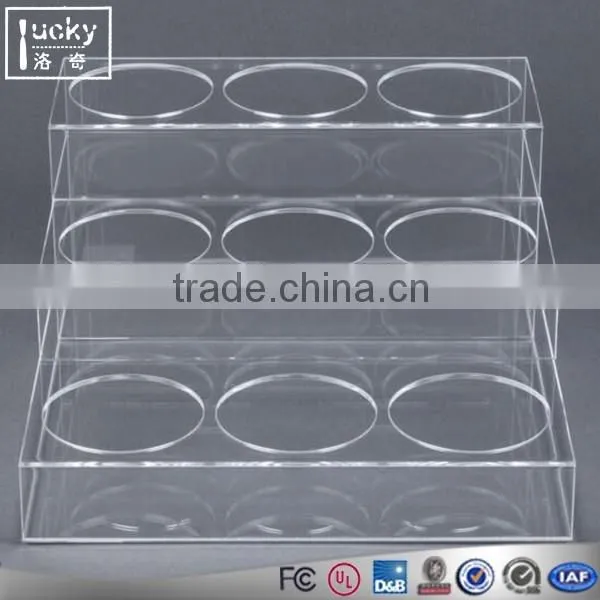 Acrylic 3 tires Home Kitchen Seasoning Jar Bottle Display Bottle Rack