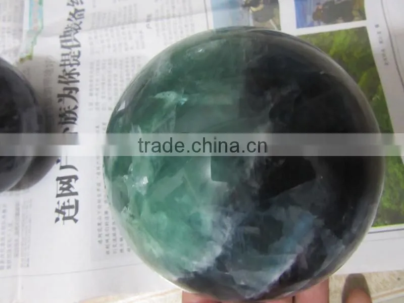 Promoted Customed hone decor natural fluorite crystal ball