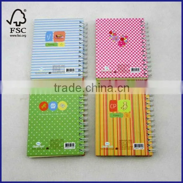 small hardcover spiral notebook