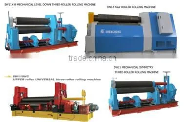 SW 11SNC 100X4000 3 roller roll bending machine for metal sheet,plate bending machine